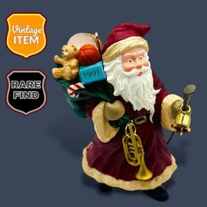 Vintage 91 Hallmark Keepsake Merry Olde Santa Christmas Ornament 2nd in Series.